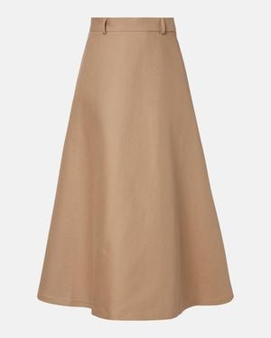 Rohe Cotton Midi Skirt - Natural