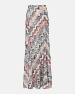 Missoni Zigzag Maxi Skirt - White