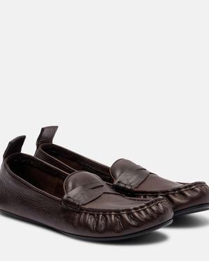 Acne Studios Loafers Aus Leder - Braun