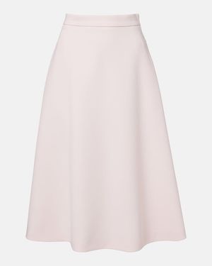 Max Mara Falda Midi Girante - Rosa