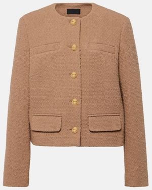 Nili Lotan Paige Tweed Boucle Jacket - Brown
