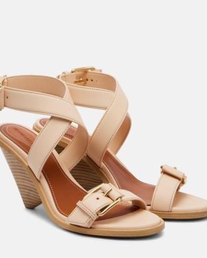Zimmermann Orla 85 Leather Sandals - Brown