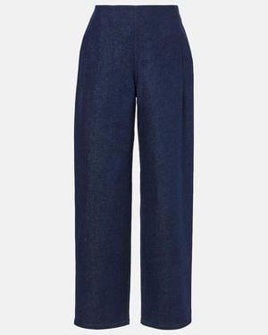 FFORME Pantalones Rectos Jagger De Denim - Azul