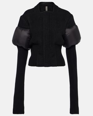 Rick Owens Bouchon Down Jacket, Long Sleeves, , 100% Polyamide - Black