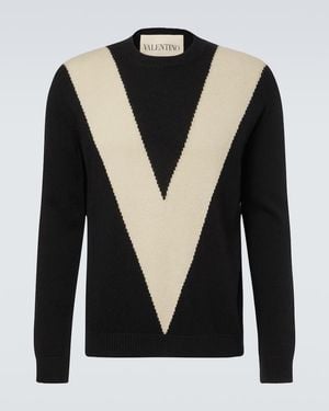 Valentino Virgin Wool Jumper - Black