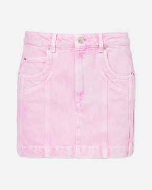 Isabel Marant Juana Denim Minskirt - Pink