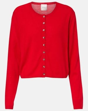 Leset James Wool Cardigan - Red