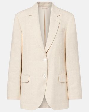 Brunello Cucinelli Linen-Blend Blazer - Natural