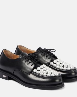 Mach & Mach Verzierte Loafers Sirene Aus Leder - Schwarz