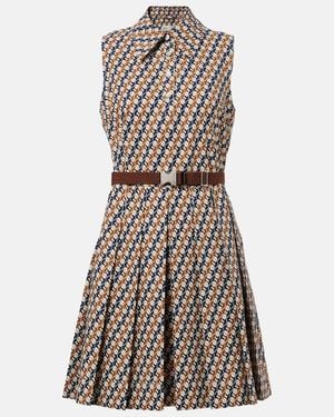 Tory Burch Pleated Printed Tennis Dress - Blue