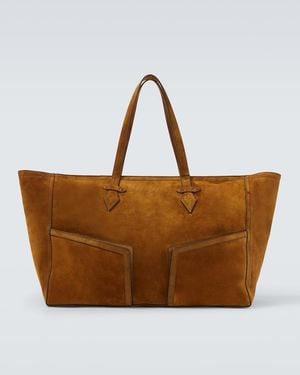 Metier Weekender Sergeant Aus Veloursleder - Braun
