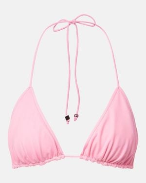 Jacquemus Bikini-Oberteil Beaded - Pink