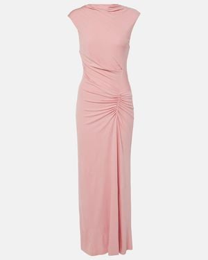 Jonathan Simkhai Acacia Ruched Jersey Maxi Dress - Pink