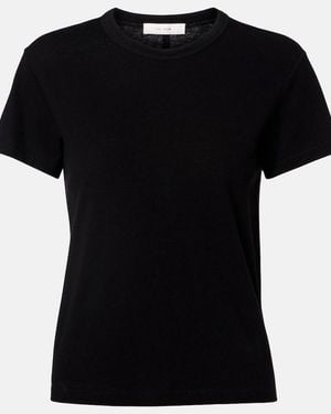 The Row T-Shirt Jovita Aus Baumwolle, Kaschmir Und Seide - Schwarz