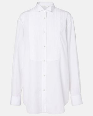 The Row Erelia Cotton Poplin Shirt - White