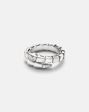 BVLGARI Anello Serpenti Viper - Bianco