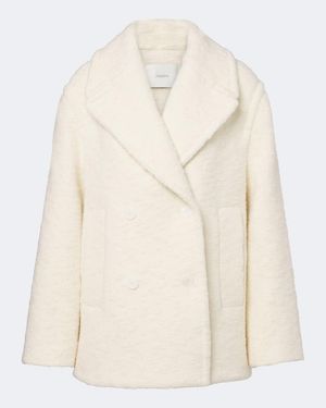 JOSEPH Mantel Eddie Aus Boucle - Natur