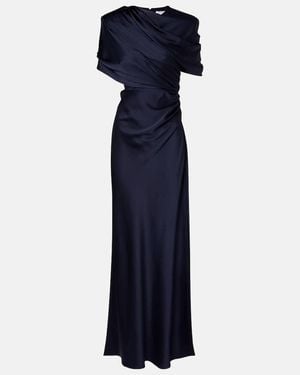 Stella McCartney Caped Draped Gown - Blue