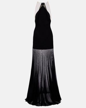 David Koma Sheer Gown - Black