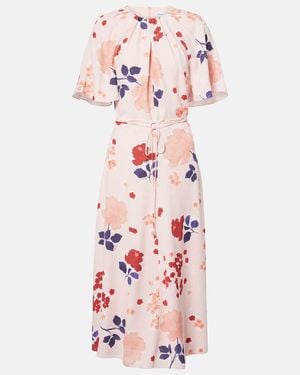 Erdem Floral Shirt Dress - Pink