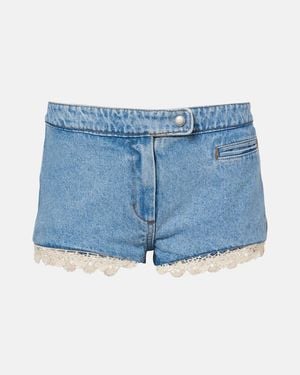 Magda Butrym Denim Shorts - Blue