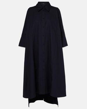 JOSEPH Dania Cotton Poplin Shirt Dress - Blue