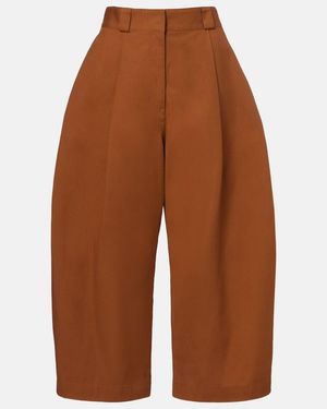 Balenciaga Crepe Balloon Trousers - Brown