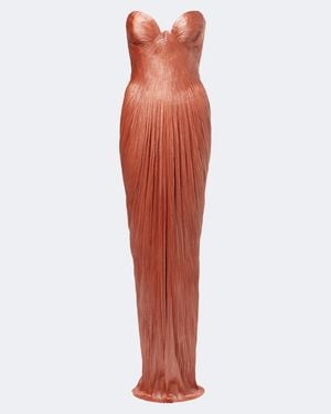 Maria Lucia Hohan Robe Nadira Aus Seidensatin - Rot
