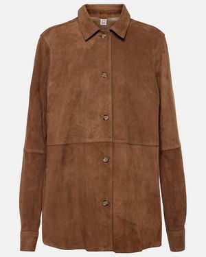 TOTEME Suede Shirt - Brown