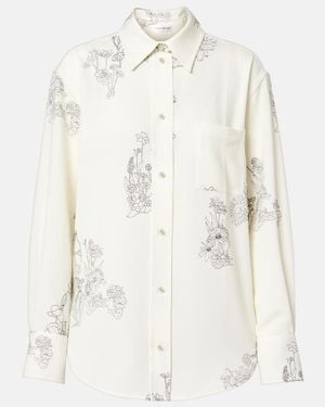 Victoria Beckham Floral Shirt - White
