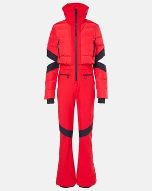 Fusalp Clarisse Quilted Ski Suit - Red