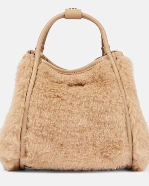 Max Mara Marine Mini Teddy Tote Bag - Natural