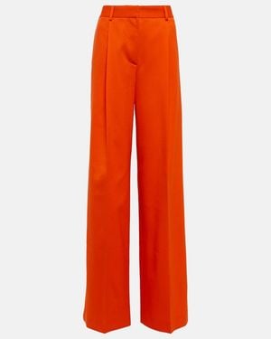 Altuzarra Dale High-Rise Wool Trousers - Orange