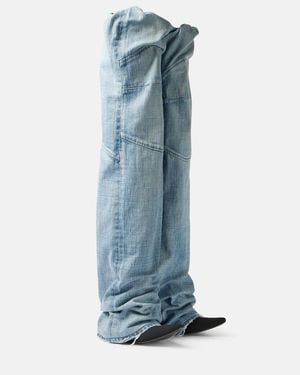 Balenciaga New Flex 90 Denim Pantaboots - Blue