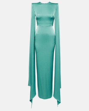 Alex Perry Bennett Satin Gown - Green