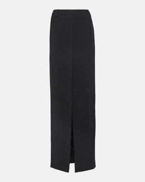 Dries Van Noten Crepe Maxi Skirt - Black