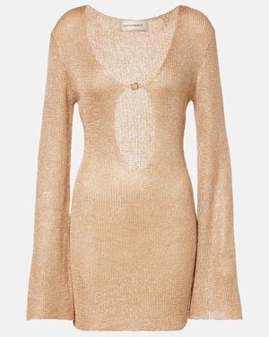 Bananhot Rey Cutout Sequined Minidress - Natural