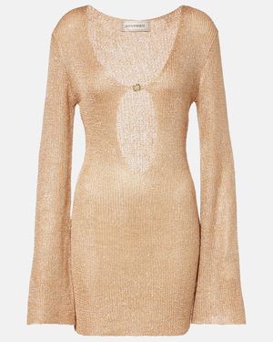 Bananhot Rey Cutout Sequined Minidress - Natural