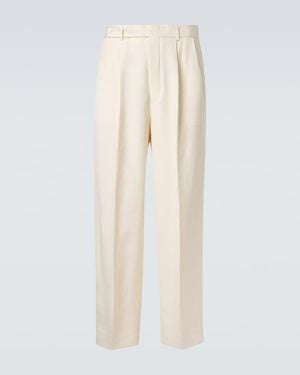 Bode High-Rise Suit Pants - Natural