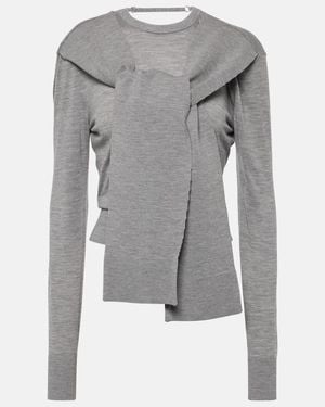 Jacquemus Pullover Le Pull Rica Aus Wollgemisch - Grau