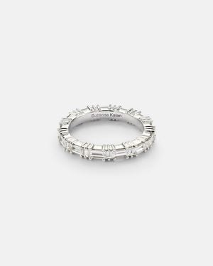 Suzanne Kalan 18kt White Gold Ring With Diamonds