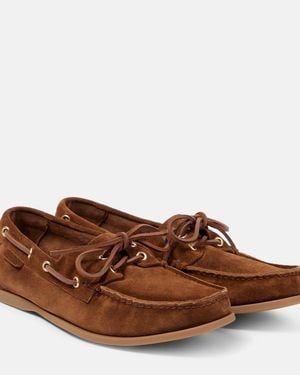 Tom Ford Robin Suede Boat Shoes - Brown