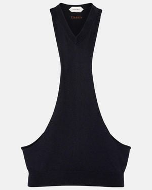 Versace Knitted Cotton Top - Blue