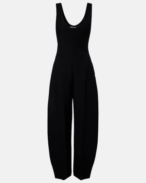 Alaïa Wool-Blend Jumpsuit - Black