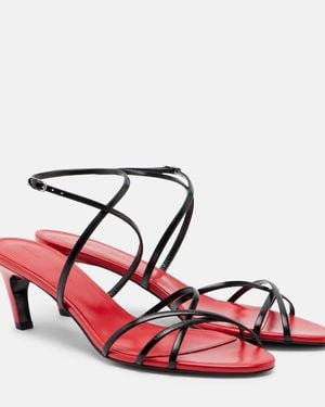 Proenza Schouler Uma Leather Slingback Sandals - Red