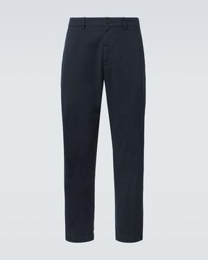 Dries Van Noten Cotton Chinos - Blue