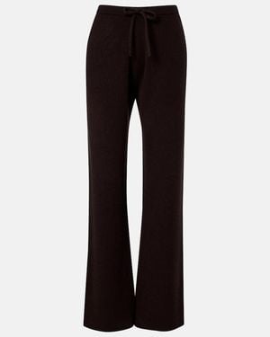Extreme Cashmere Run Cashmere-Blend Sweatpants - Black