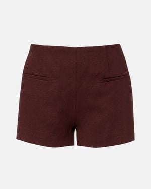 Faithfull the Brand Florine Mid-Rise Shorts - Purple