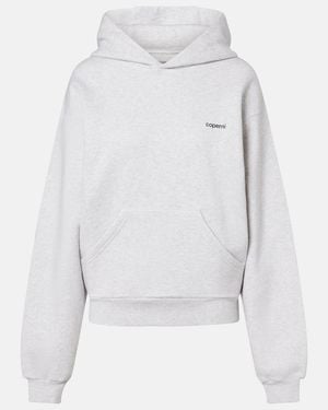 Coperni Logo Cotton-Blend Jersey Hoodie - Grey