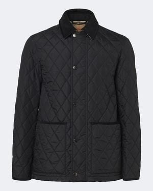 Burberry Steppjacke Haddington Mit Cord - Schwarz